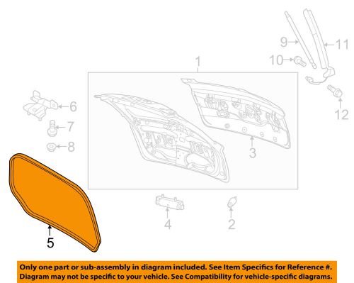 Lincoln ford oem 10-15 mkt lift gate-weatherstrip ae9z74404a06a