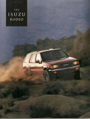 1993 isuzu rodeo original factory sales brochure! wow!