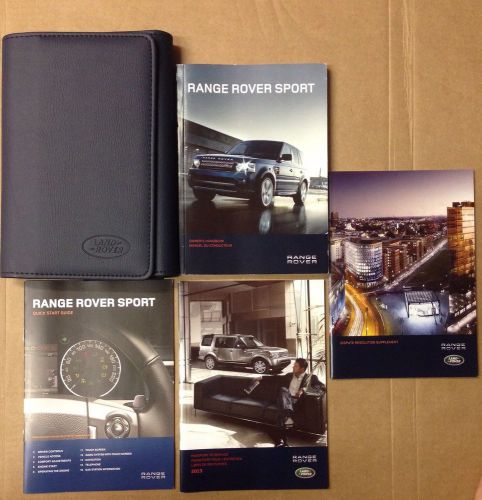 2013 range rover sport owner&#039;s manual with case