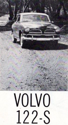 Vintage  original 1961   volvo  122-s  road test- 2 pages, 8 &#034; x  11 &#034; each