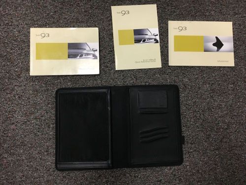 2004 saab 93 9-3 owners manual set with cover case