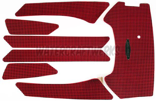 Hydro-turf yamaha fx sv sho cruiser mat set - black on red cw 3m ready2ship