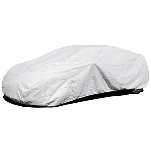 Budge premier tyvek car cover fits sedans up to 228 inches, k-4 - (tyvek, white)