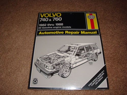 97040 (1550) haynes repair manual volvo 740 &amp; 760 1982-1988