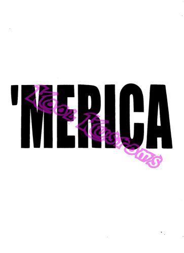 Vinyl decal sticker merica..jdm...funny...car truck window