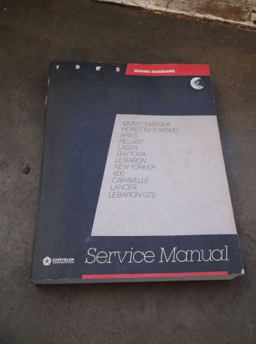 1985 chrysler front wheel drive car factory service wiring manual