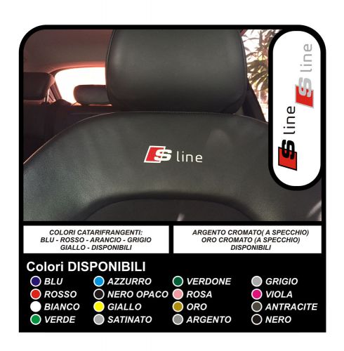 5x stickers leather seats for audi s-line sline a1 a3 a4 a5 a6 q3 q5 q7 tt