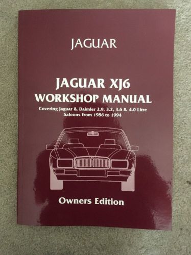 Jaguar xj6 workshop manual