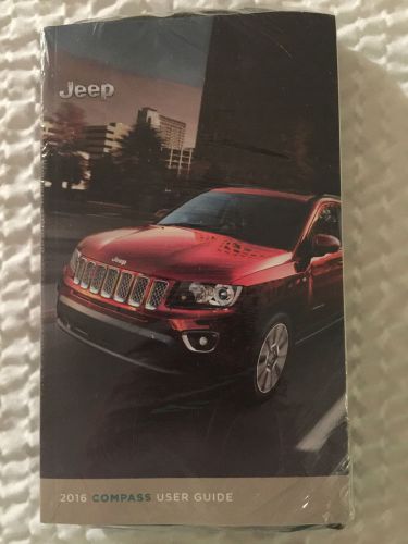 2016 jeep compass owners manual / users guide / case / new / free shipping