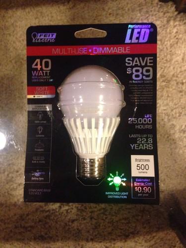 Feit- 7.5w led screw in bulb (standard base)