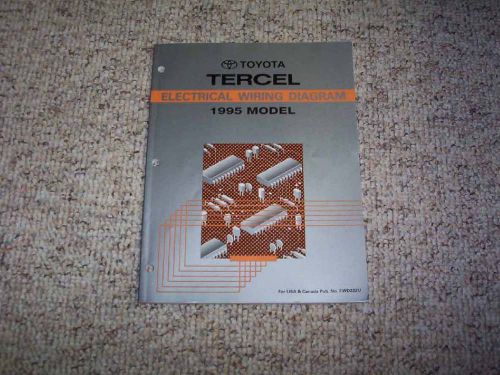 1995 toyota tercel electrical wiring diagram manual std dx 1.5l 4cyl