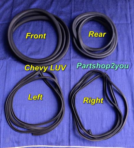 1972 chevy luv pickup truck set winshieds &amp; weatherstrip seal 4 pcs