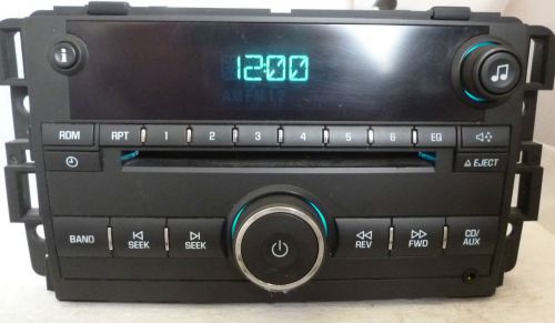 06-08 chevrolet impala am fm radio cd player u1c 15951757 aux oem bf4050