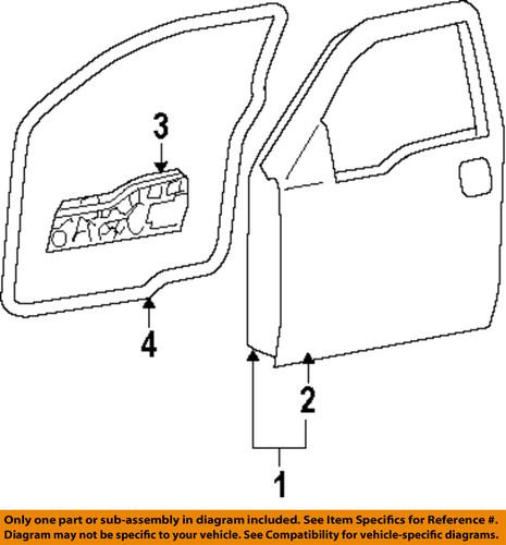 Ford oem 9l3z1820201b door outer panel-outer panel