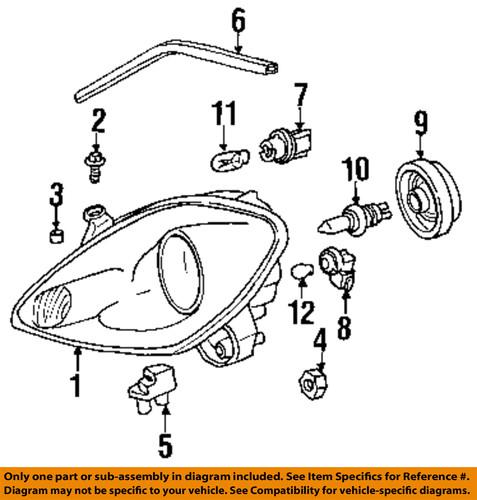 Toyota oem 8117017170 lens & housing