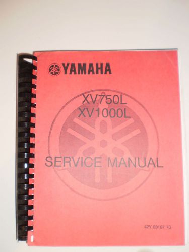 Yamaha 1984  xv750 l xv1000 l  official  service  manual