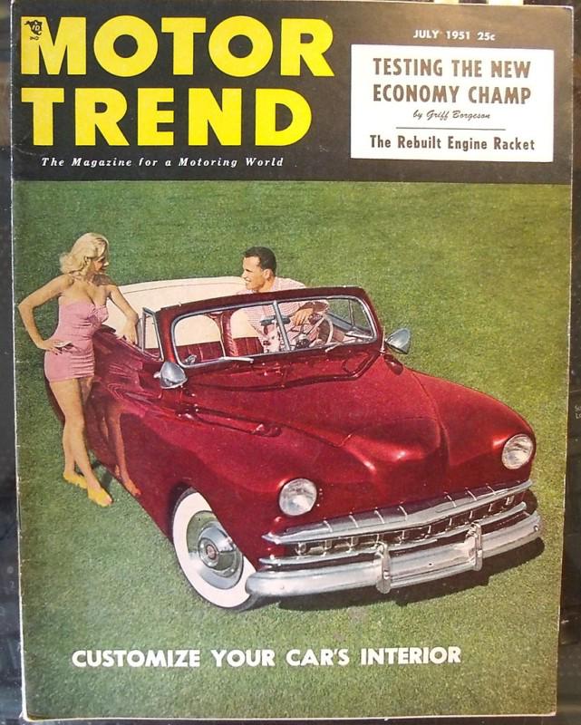 Motor trend july 1951 lincoln sunbeam-talbot briggs cunningham sports car