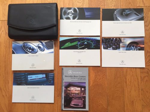 2003 mercedes-benz e-class e320 e500 e55amg owner&#039;s manual set &amp; case