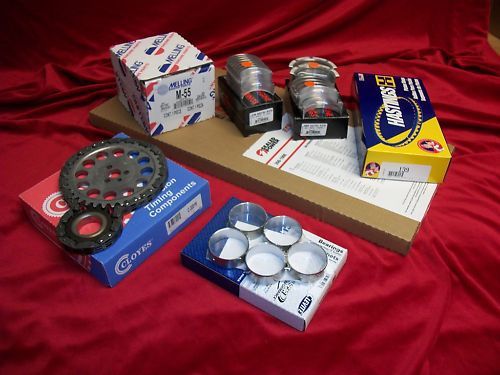 Ford 351w 5.8 5.8l mercruiser/omc/volvo marine engine kit timing+gaskets 2pc std