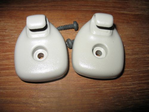 1999-2004 chrysler 300m  oem sun visor clips (2) neutral beige