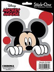 Mickey mouse peeking decal