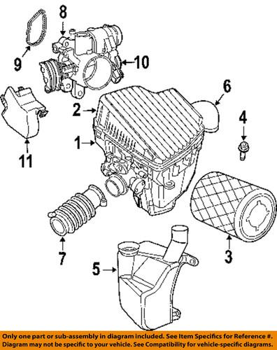 Mopar oem 4669783ac air intake-duct