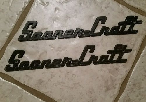 Vintage sooner craft boat emblem