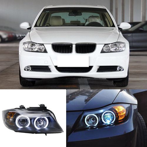 For bmw 3 series e90 2005-2012 composite headlight angle eye halo lighting