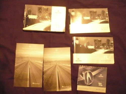 2003 acura tl owners manual set no reserve!!!!! free shipping!!!!!