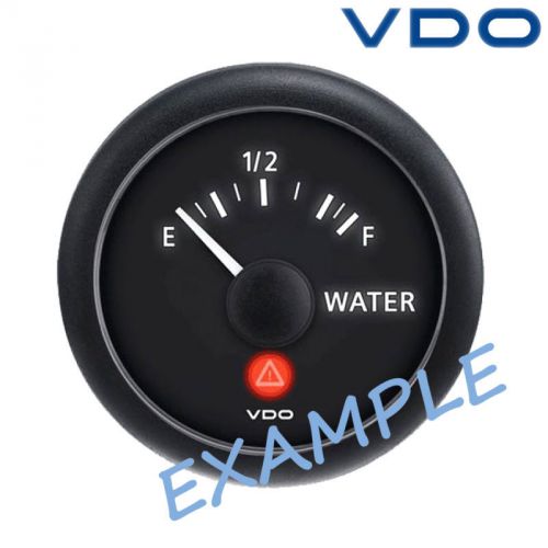 Vdo viewline fresh water level gauge boat 52mm 2&#034; black a2c59514890