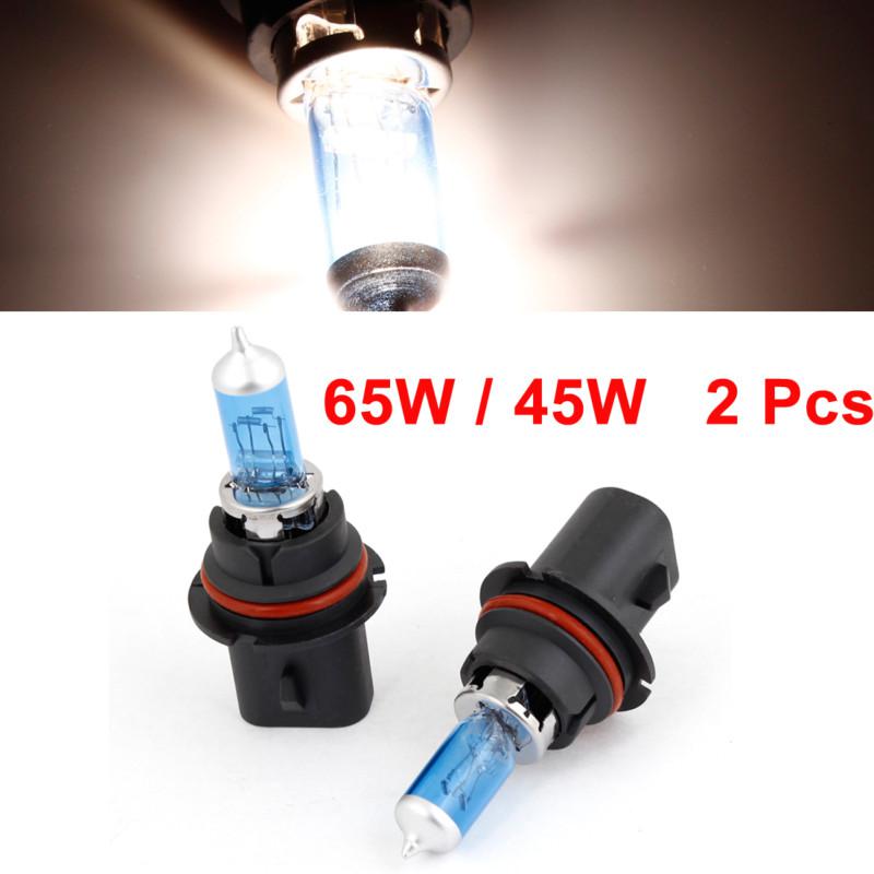 2pcs 9004 65/45w dc 12v super white halogen foglight light bulb for vehicle car