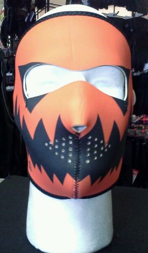 Winter gear neoprene full face mask-pumpkin head - reversible