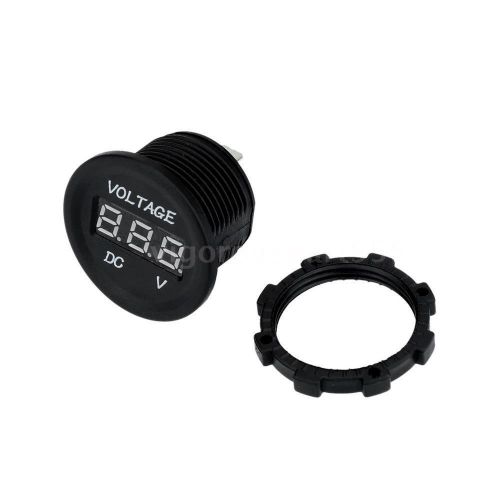 Kkmoon led digital voltmeter car motorcycle voltage gauge meter 6-30v blue z5e6