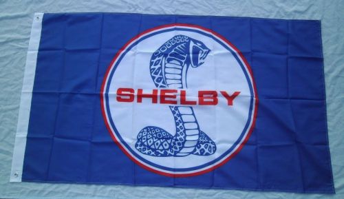 Shelby cobra flag 3&#039; x 5&#039; banner indoor / outdoor