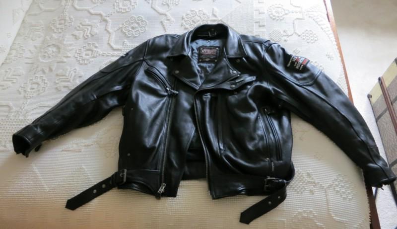   leather motorcycle jacket xxxl - xpert performance gear label