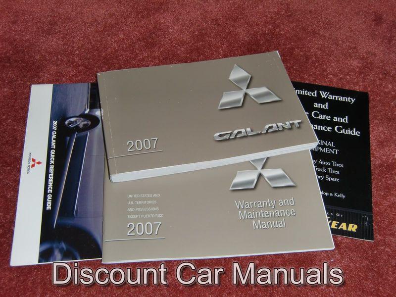 ★★ 2007 mitsubishi galant owners manual portfolio 07!! ★★