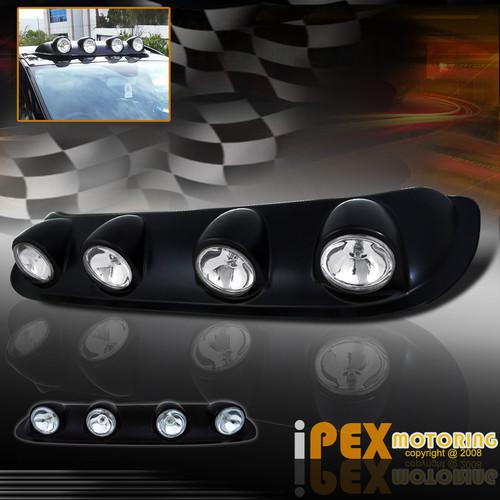 Truck jeep suv off-road roof top clear fog lights lamp with on/off switch kit