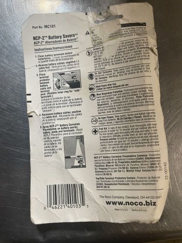 Noco ncp2 mc101 battery terminal treatment kit - corrosion prevention spray