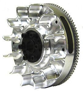 Adjustable hub aluminum billet flywheel for honda gx390 mini bike drift trike