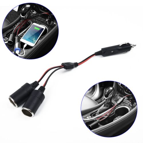 12v power car cigarette lighter socket adapter cable universal spacer-