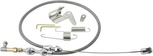 Lokar duo-pak 36&#034; cut-to-fit stainless steel throttle cable set - carbureted