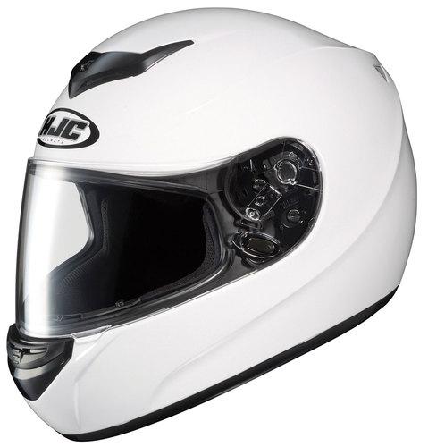 Hjc cs-r2 white full-face motorcycle helmet size small