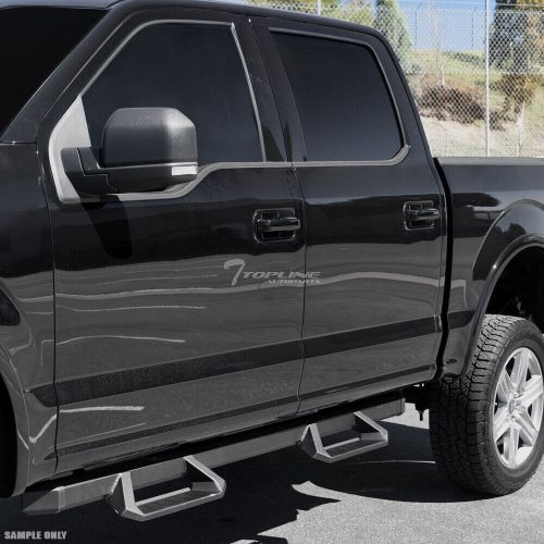 Topline for 2015-2022 colorado/canyon crew aluminum hoop drop step bar-matte blk