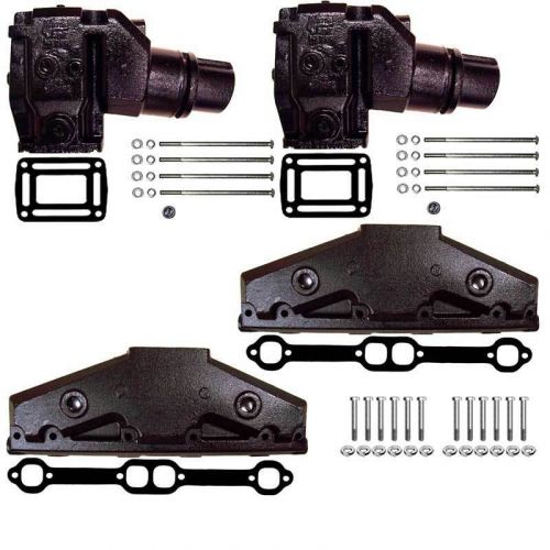 Manifold with risers gaskets bolts for volvo penta omc 5.0 5.7 l gi gxi v8