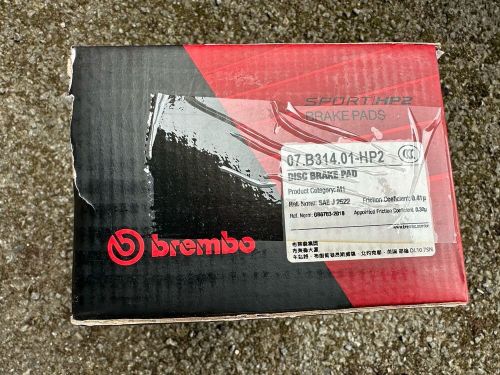 Brembo sport hp2 front brake pads 07.b314.01