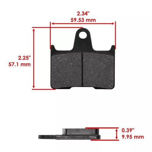 Caltric brakes pad for yamaha snowmobile sx viper sxv 2002-2003
