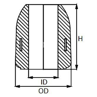 Martyr cmxc40a 3&#034; h x 1.58&#034; d aluminum clamp shaft anode