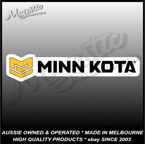 Minn kota - 210mm x 45mm - boat decal / sticker