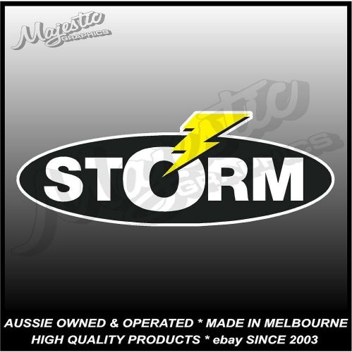 Storm - 210mm x 75mm - fishing - boat - decal / sticker