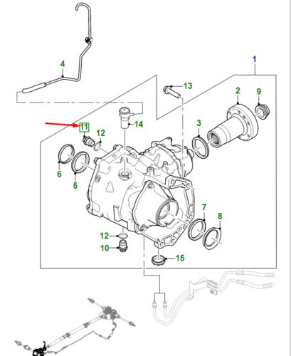 Jaguar e-pace x540 transfer filler plug j9c7788, original part-